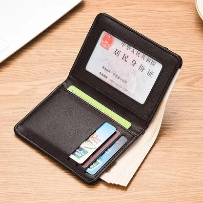 Men's Wallet Vertical Multi Card Small Wallet Driver's License Youth Mini Student Change Bag Card Bag