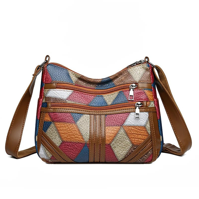 חדש Crossbody תיק לנשים קיבולת גדולה תיק יוקרה ארנק תיקי כתף צבע אחיד לנשים מזדמנים נסיעות בציר נוודים תיק