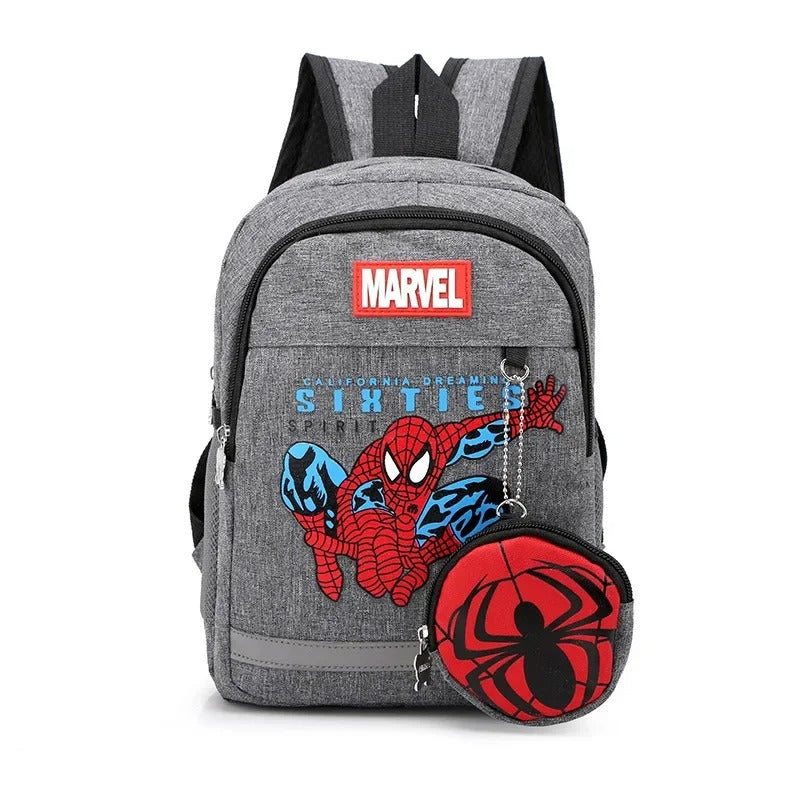 Disney Kids Backpacks For Boys preschool Child Captain America Spider Men Pattern School Bags Teenager Lightweight Cute Knapsack